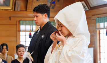 神前式の儀式の様子